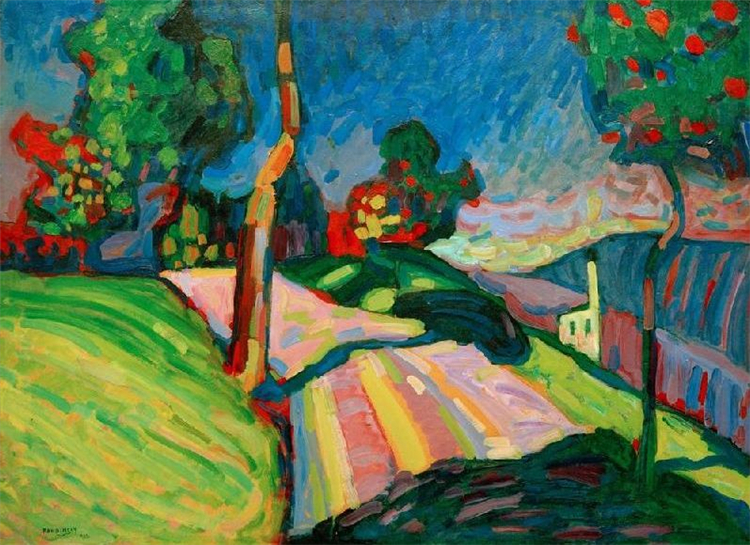 Murnau, Kohlgruberstrasse 1909 Wassily Kandinsky Painting